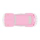 Autocollant Coccinelle voiture dos couleur rose sticker adhesif