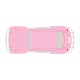 Autocollant Coccinelle voiture dos couleur rose sticker adhesif