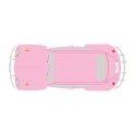 Autocollant Coccinelle voiture dos couleur rose sticker adhesif
