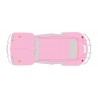 Autocollant Coccinelle voiture dos couleur rose sticker adhesif