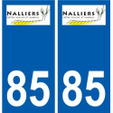 85 Pouzauges logo autocollant plaque stickers ville