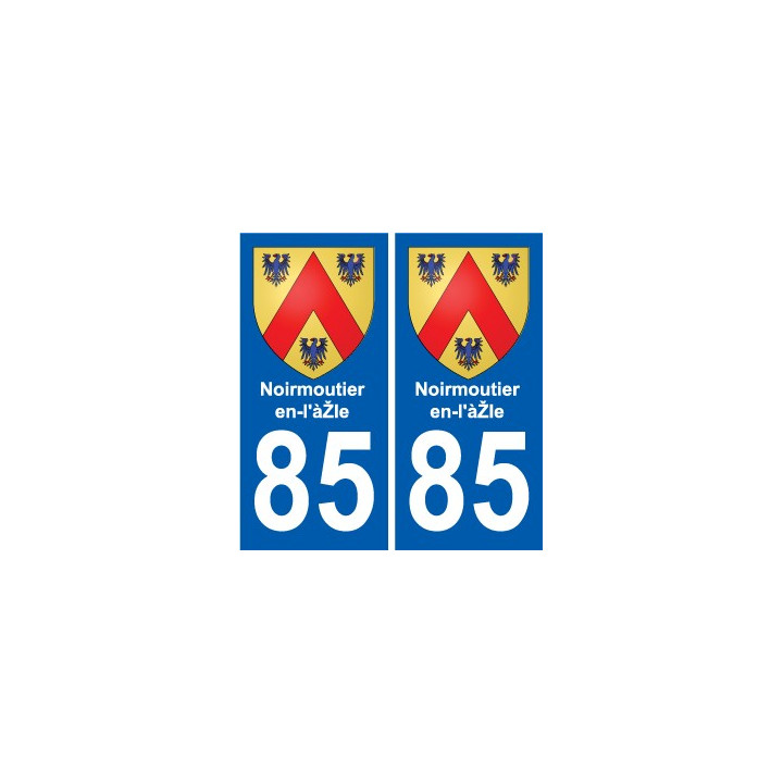 85 Pouzauges escudo de armas de la etiqueta engomada de la placa de pegatinas de la ciudad