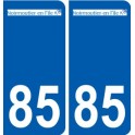 85 Pouzauges logo autocollant plaque stickers ville