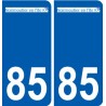 85 Pouzauges logo autocollant plaque stickers ville