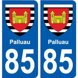 85 Pouzauges stemma adesivo piastra adesivi città
