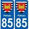 85 Pouzauges stemma adesivo piastra adesivi città