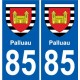 85 Pouzauges coat of arms sticker plate stickers city