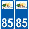 85 Pouzauges logo sticker plate stickers city