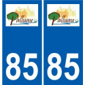 85 Pouzauges logo sticker plate stickers city