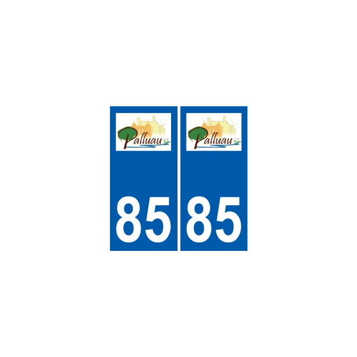 85 Pouzauges logo sticker plate stickers city
