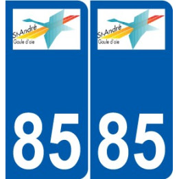 85 Pouzauges logo sticker plate stickers city