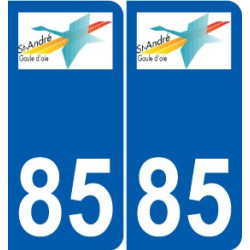 85 Pouzauges logo adesivo piastra adesivi città