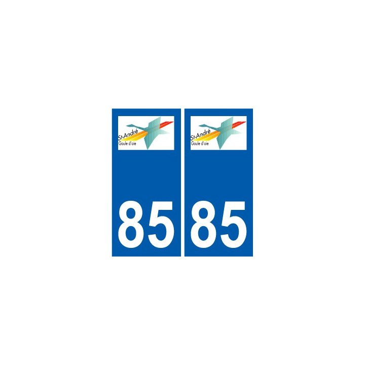 85 Pouzauges logo sticker plate stickers city