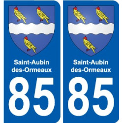 85 Pouzauges stemma adesivo piastra adesivi città