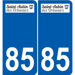 85 Pouzauges logo sticker plate stickers city