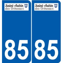 85 Pouzauges logo sticker plate stickers city