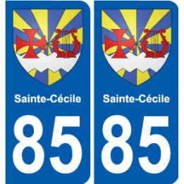 85 Pouzauges coat of arms sticker plate stickers city