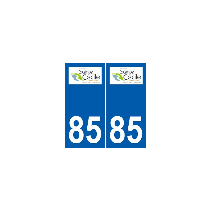 85 Pouzauges logo sticker plate stickers city