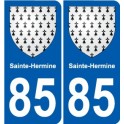 85 Pouzauges blason autocollant plaque stickers ville