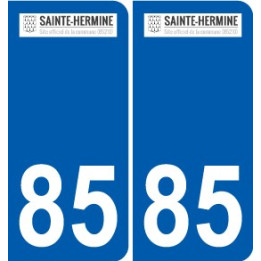 85 Pouzauges logo autocollant plaque stickers ville