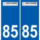 85 Pouzauges logo sticker plate stickers city