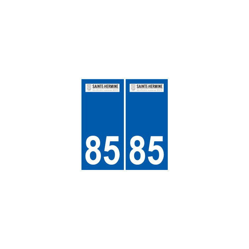 85 Pouzauges logo sticker plate stickers city