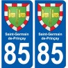 85 Pouzauges blason autocollant plaque stickers ville