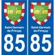 85 Pouzauges stemma adesivo piastra adesivi città
