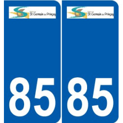 85 Pouzauges logo sticker plate stickers city