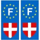 Savoie F europe autocollant plaque