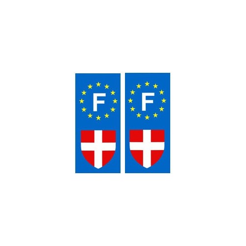 Savoie F europe autocollant plaque