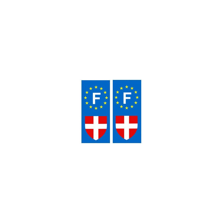 Savoie F europe autocollant plaque