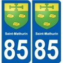 85 Pouzauges blason autocollant plaque stickers ville