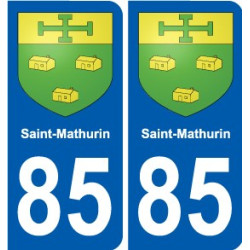 85 Pouzauges coat of arms sticker plate stickers city