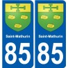 85 Pouzauges stemma adesivo piastra adesivi città