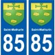 85 Pouzauges coat of arms sticker plate stickers city