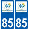 85 Pouzauges logo sticker plate stickers city