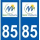 85 Pouzauges logo autocollant plaque stickers ville
