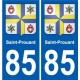 85 Pouzauges blason autocollant plaque stickers ville