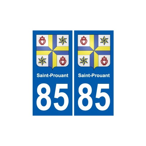 85 Pouzauges blason autocollant plaque stickers ville