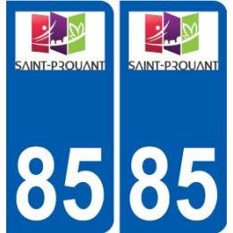 85 Pouzauges logo sticker plate stickers city
