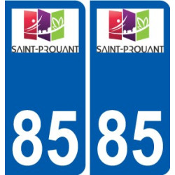 85 Pouzauges logo adesivo piastra adesivi città