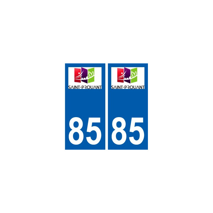 85 Pouzauges logo sticker plate stickers city