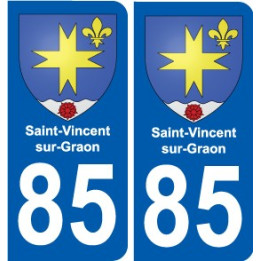 85 Pouzauges blason autocollant plaque stickers ville
