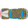 Autocollant Coccinelle voiture dos Jungle sticker adhesif