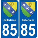 85 Pouzauges stemma adesivo piastra adesivi città