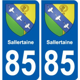 85 Pouzauges coat of arms sticker plate stickers city
