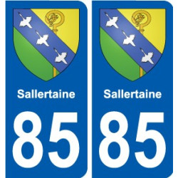 85 Pouzauges coat of arms sticker plate stickers city