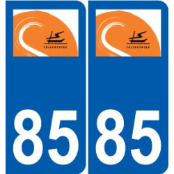 85 Pouzauges logo adesivo piastra adesivi città