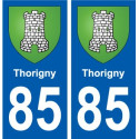 85 Pouzauges blason autocollant plaque stickers ville
